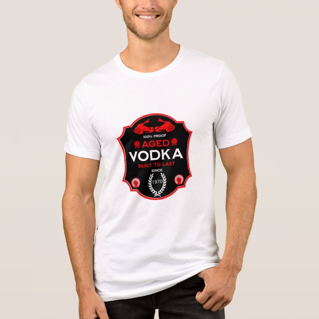 Auf dem Hügel um 25 Vodka Drinker Tri-Blend Shirt (Vorderseite)