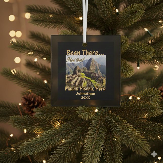 Auf dem Inka-Trail - Machu Picchu Ornament Aus Glas (Von Creator hochgeladen)