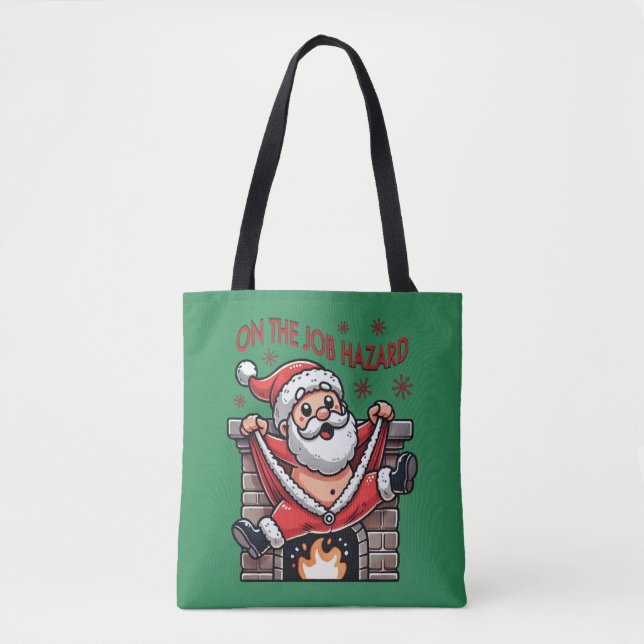 Auf dem Job Hazard Santa on Fire Tasche (Vorderseite)