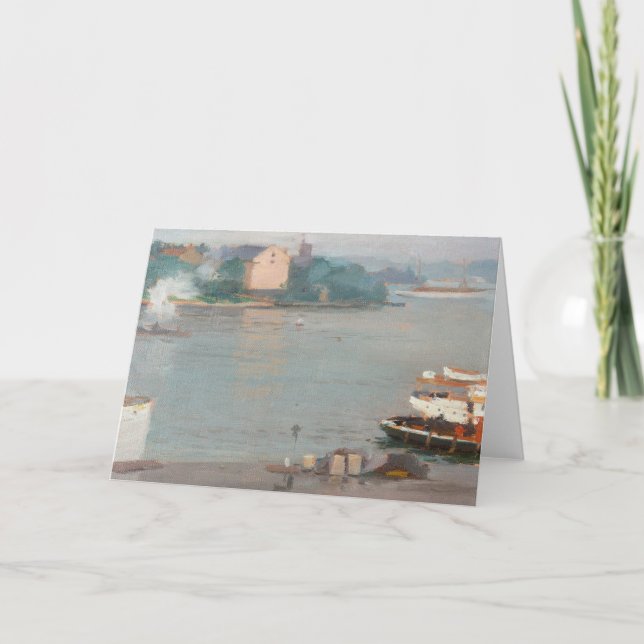 Auf dem Kai | William Blair Bruce Karte (Vorderseite)