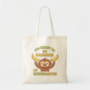 Auf dem Kindergarten Monkey Funny für Bananen bere Tragetasche