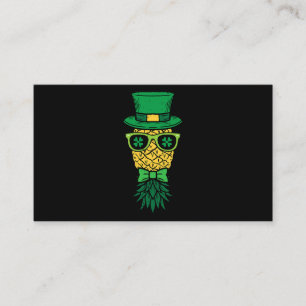 Auf dem Kopf Ananas Leprechaun St Patricks Day Visitenkarte