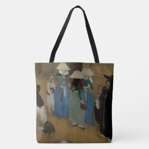 "Auf dem Markt" Klassische asiatische Kunst auf ei Tasche
