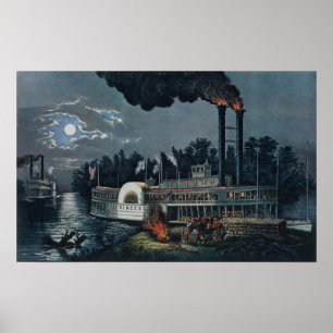 Auf dem Mississippi zusammenarbeiten Poster