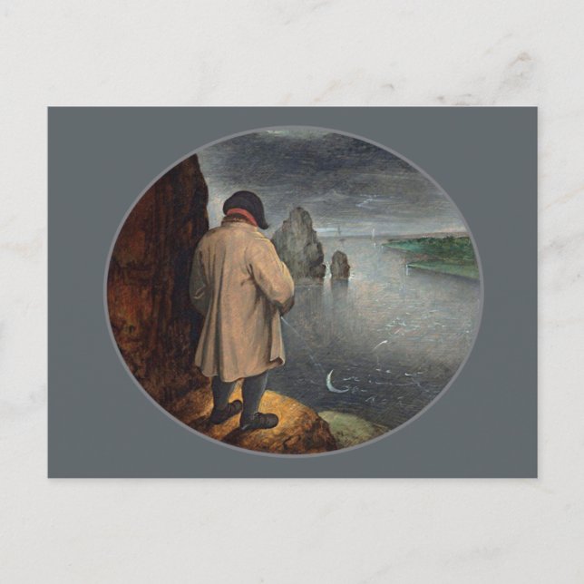 Auf dem Mond pisst Postkarte (Vorderseite)