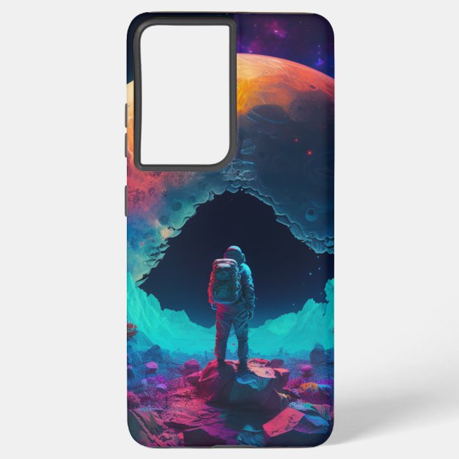auf dem Mond Samsung Galaxy Hülle (Rückseite)