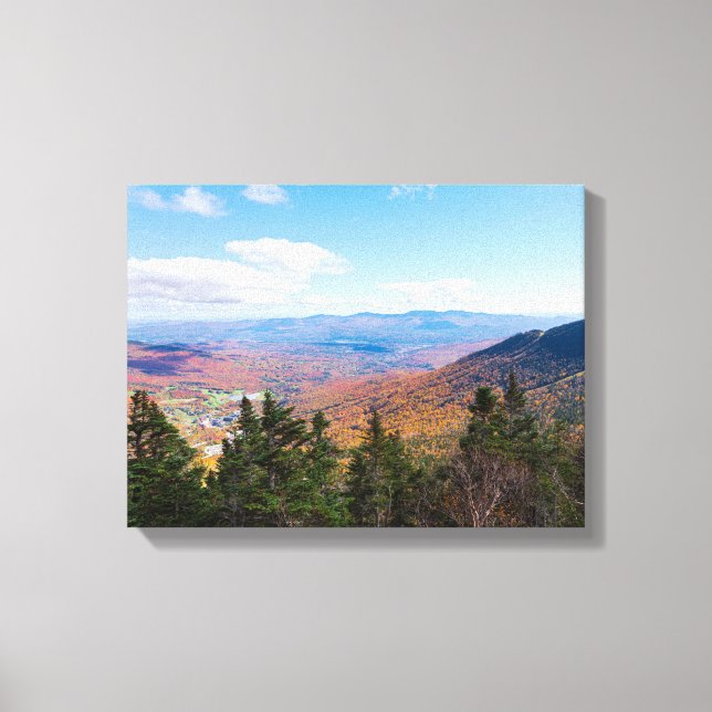 auf dem Mount Mansfield mit Blick auf die Bucht Leinwanddruck (Vorderseite)