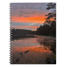 Auf dem Northwoods Lake Foto Notebook