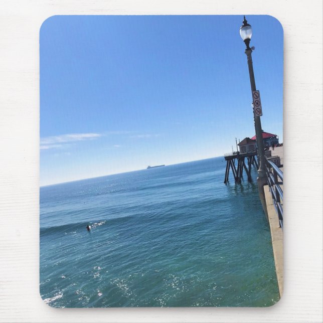 Auf dem Pier, Huntington Beach, Kalifornien Mousepad (Vorne)