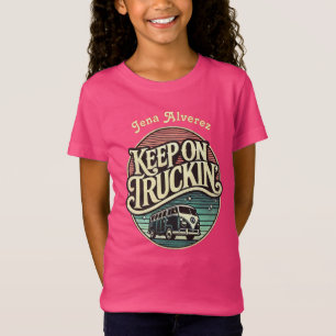 Auf dem Retro-60er von Truckin Personalisiert beha T-Shirt