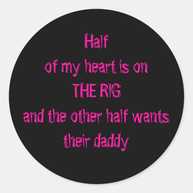 Auf dem Rigi Runder Aufkleber (Vorderseite)