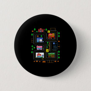 Auf dem Rücken des Vaters spielen Stadtplan Rennst Button
