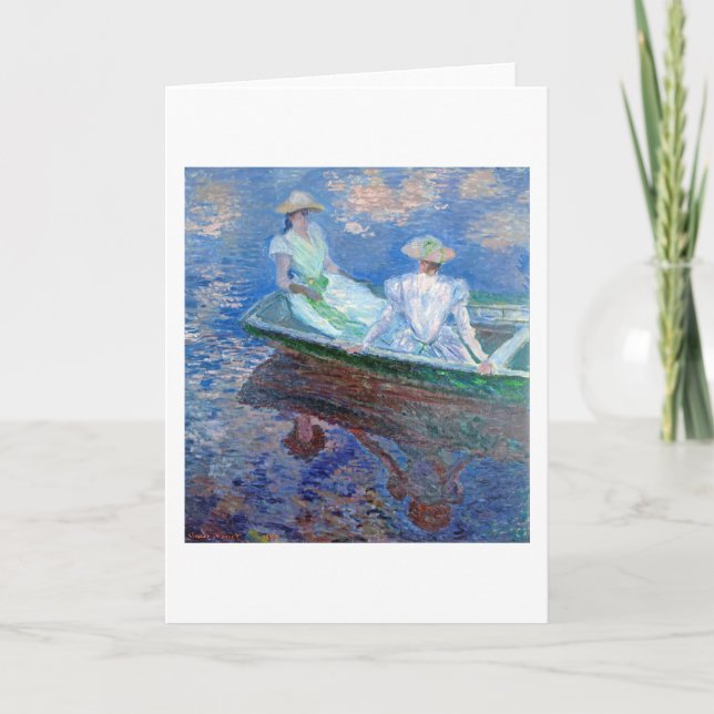Auf dem Schiff, Monet Karte (Vorderseite)