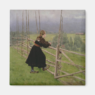 Auf dem schlichten magnet