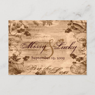 Auf dem Sea UAWG Note Card RSVP Karte