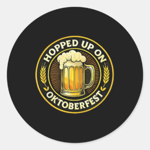 Auf dem sonnigen deutschen Festival Beer Lover Runder Aufkleber