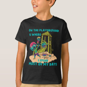 Auf dem Spielplatz Halloween Zombie-Kostüm T-Shirt