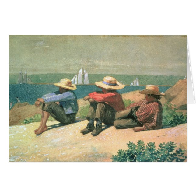 Auf dem Strand 1875 (w/c) (Vorderseite (Horizontal))