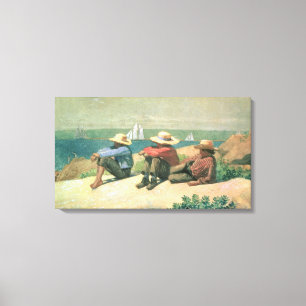 Auf dem Strand 1875 (w/c) Leinwanddruck