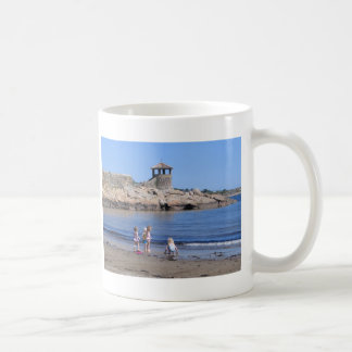 Auf dem Strand in Rockport spielen, MA Kaffeetasse