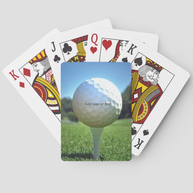 Auf dem T-Shirt Golf Spielkarten (Rückseite)