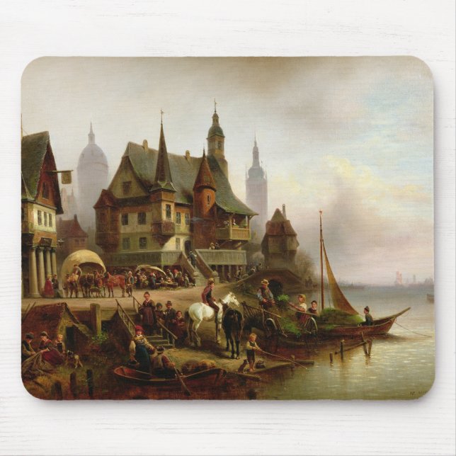 Auf dem Ufer 1872 Mousepad (Vorne)