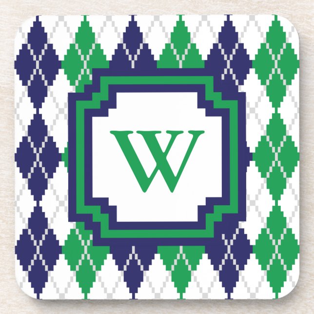 Auf dem Untersetzer der grünen Raute (Vorderseite)