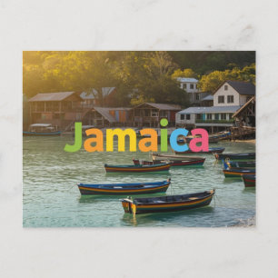 Auf dem Wasser in Jamaika Postkarte