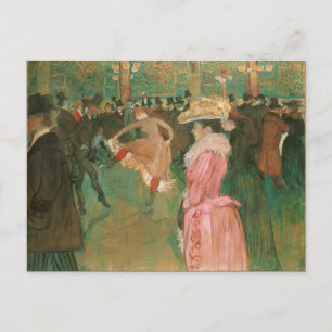 Auf dem Weg: Der Tanz von Toulouse-Lautrec Postkarte