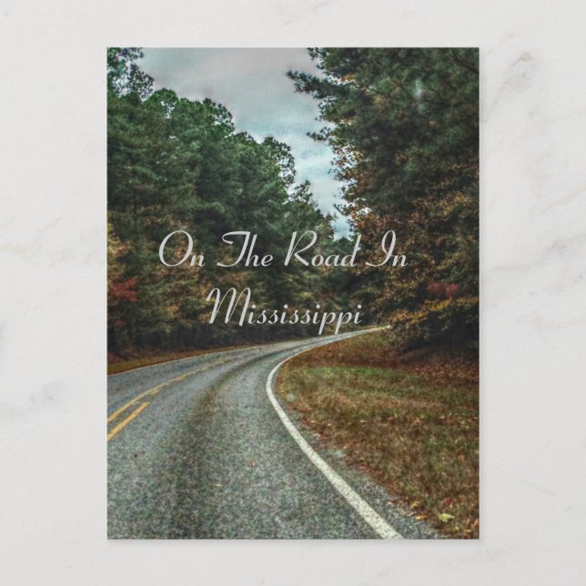 Auf dem Weg in Mississippi Postkarte (Vorderseite)