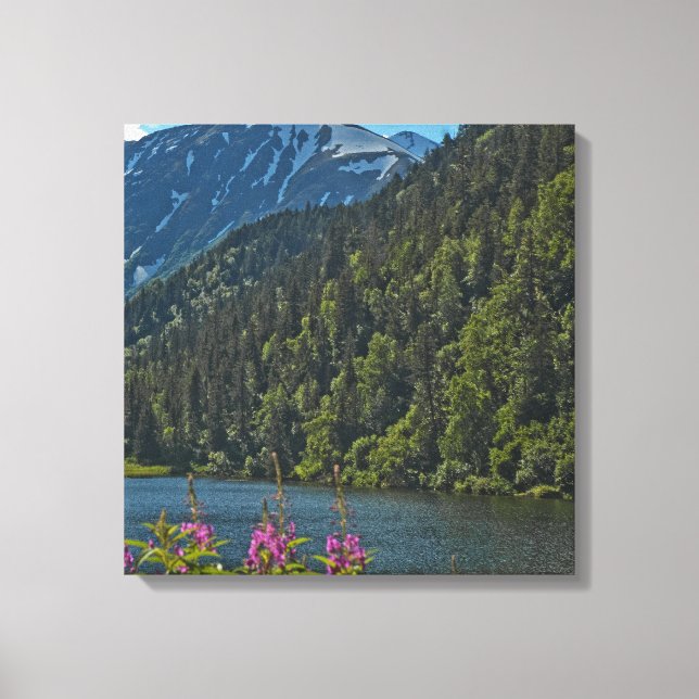 Auf dem Weg nach Seward Alaska - Eine Kunstdrucker Leinwanddruck (Vorderseite)