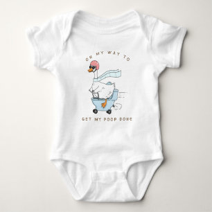 Auf dem Weg, um mein Geschäft zu erledigen Dummes  Baby Strampler
