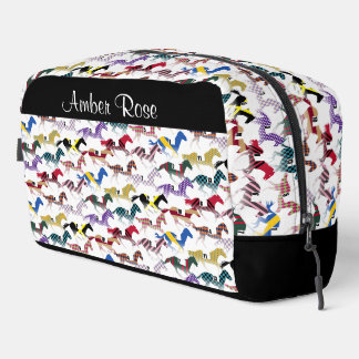 Auf dem Weg zu den Pferderennen Jockey Silk Muster Waschbeutel