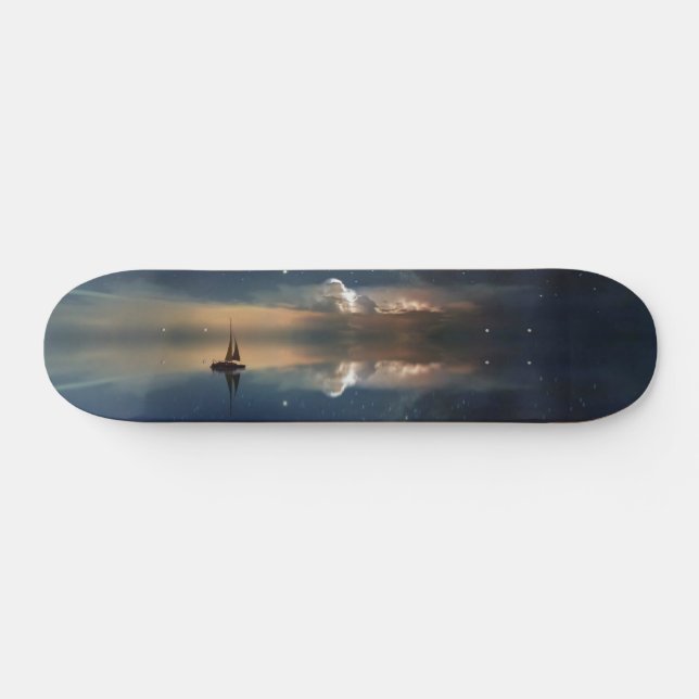 Auf dem Weg zu den Wolken Skateboard (Horizontal)