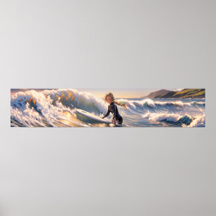 Auf dem Weg zu einer Welle - Ultraweit Poster