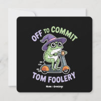 Auf dem Weg zu Tom Foolery Frog Funny Meme