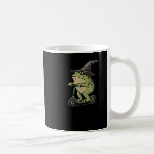Auf dem Weg zu Tom Foolery Frog, lustig Whimsical  Kaffeetasse (Rechts)