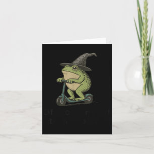 Auf dem Weg zu Tom Foolery Frog, lustig Whimsical  Karte