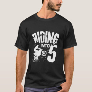 Auf dem Weg zum 5 Funny Dirt Bike Fünfter Geburtst T-Shirt