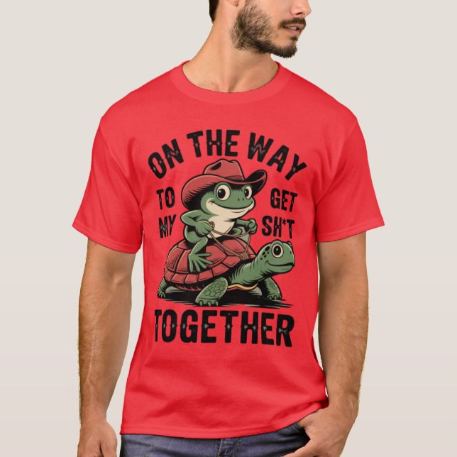 Auf dem Weg zum Aufstieg T-Shirt (Vorderseite)