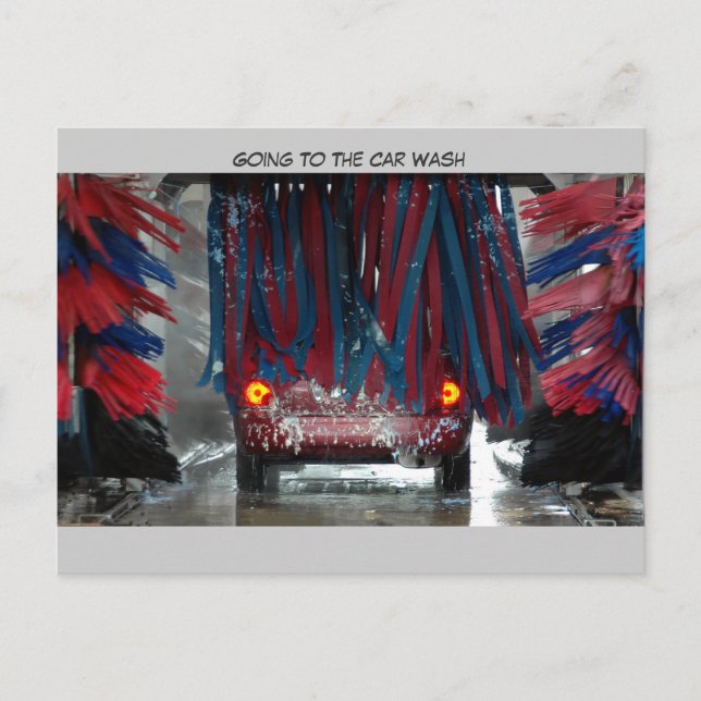Auf dem Weg zum Autos Postkarte (Vorderseite)