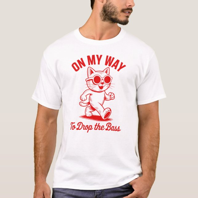 Auf dem Weg zum Bass - DJ T-Shirt (Vorderseite)