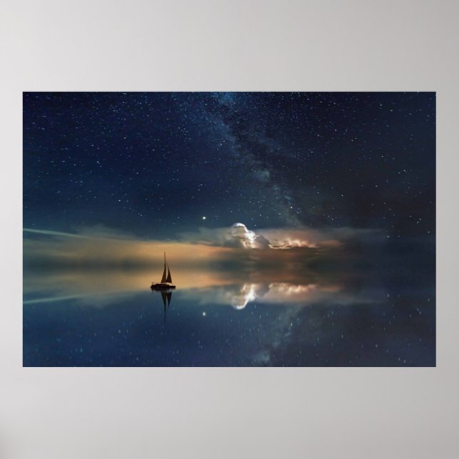 Auf dem Weg zum Wolkenplakat Poster (Vorne)