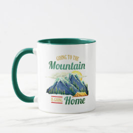 Auf dem Weg zur Berglandschaft Tasse