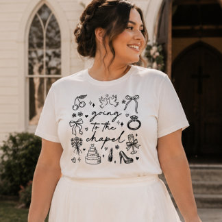Auf dem Weg zur Kapelle, Niedlich und Girly Bride Tri-Blend Shirt