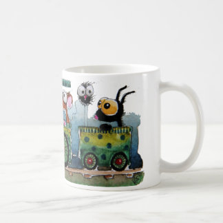 Auf dem Zug Kaffeetasse