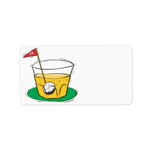 Auf den Felsen Adressaufkleber