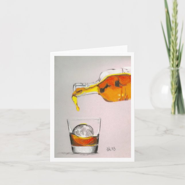 auf den Felsen Feiertagskarte (Vorderseite)