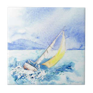 "Auf den Fersen gefolgt über" Fliese