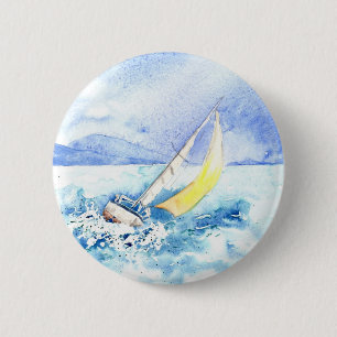 "Auf den Fersen gefolgt über" Knopf Button